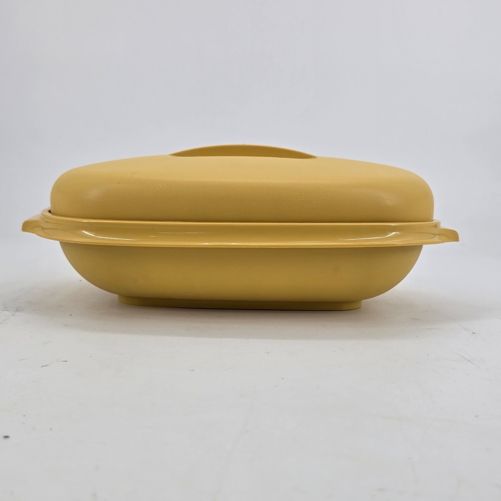Tupperware Multi-Server Steamer Large 1273 Harvest Gold Vintage 3pc Set